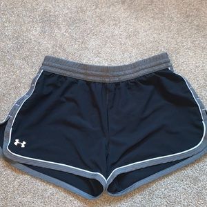 under armour black shorts